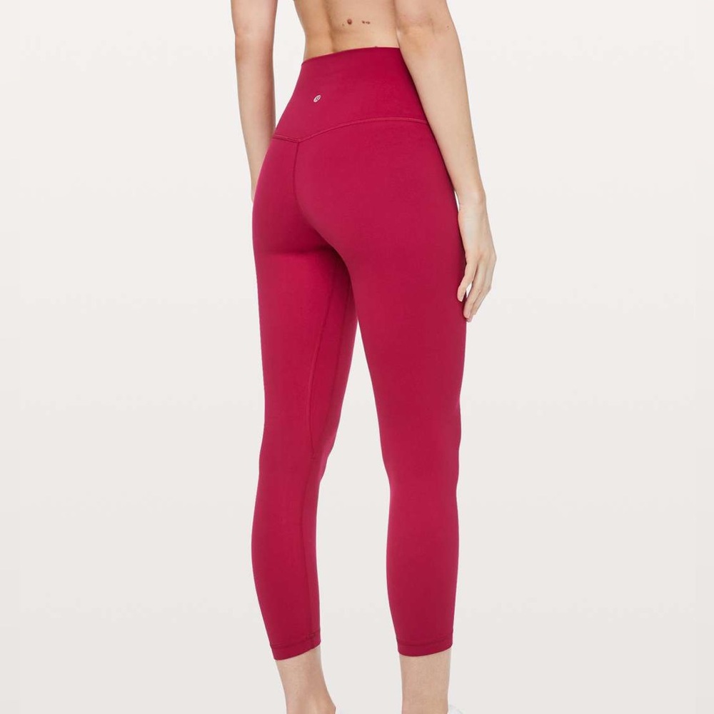 Lululemon 25” Ruby red Align Leggings